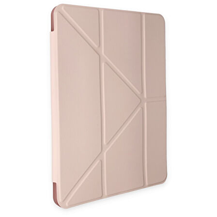 Newface Mars iPad Pro 11 (2024) Kalemlikli Tablet Kılıfı - Rose Gold