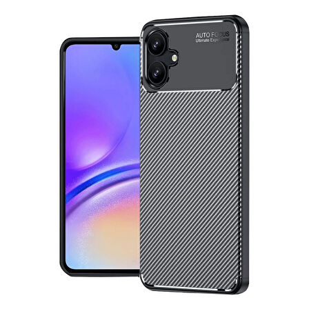 Newface Auto Focus Samsung Galaxy A06 Karbon Kılıf - Siyah