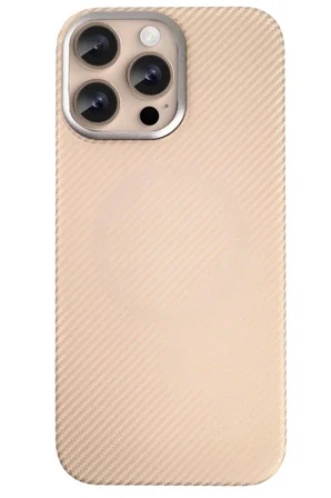 Fuchsia iPhone 15 Pro Max ile Uyumlu Besa Kablosuz Şarj Özellikli Kapak - Desert