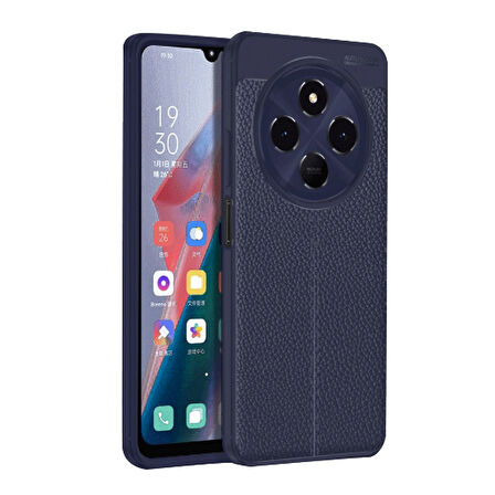 Xiaomi Redmi 14C Kılıf Focus Deri Desen Silikon Arka Kapak