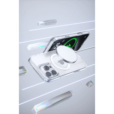 iPhone 16 Pro Max Gleam Pc Sert Magsafe Kılıf - Şeffaf