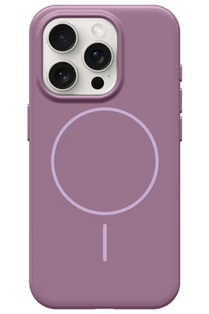 Fuchsia iPhone 15 Pro Max ile Uyumlu HBC-300 Beat Kablosuz Şarj Özellikli Kılıf - Mor
