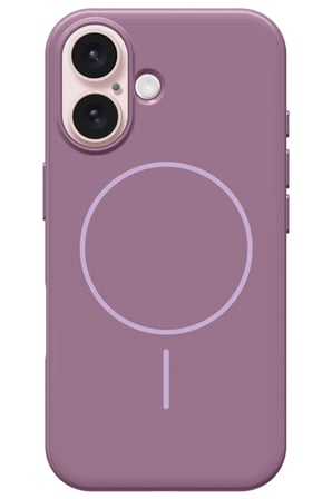 Fuchsia iPhone 16 ile Uyumlu HBC-300 Beat Kablosuz Şarj Özellikli Kılıf - Mor