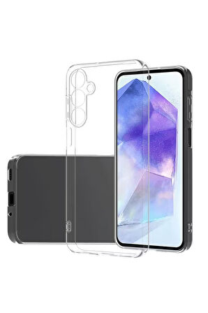 Newface Lüx Samsung Galaxy A26 Silikon Kılıf - Şeffaf