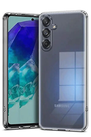 Newface Lüx Samsung Galaxy A36 Silikon Kılıf - Şeffaf