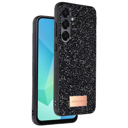 Samsung Galaxy A36 Bright Simli Kapak - Siyah