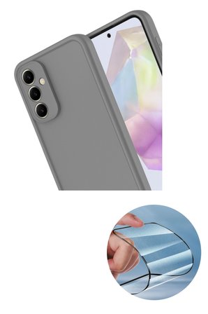 Fuchsia Samsung Galaxy A17 5G ile Uyumlu Viera Darbe Emici Silikon Kılıf + Seramik Ekran Koruyucu Seti