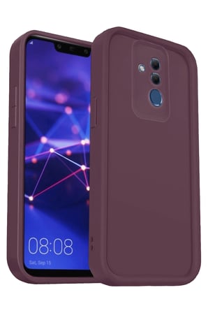 uryport Huawei Mate 20 Lite Kılıf Viera Silikon - Mürdüm