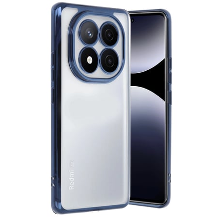 Xiaomi Redmi Note 14 Pro Plus Kılıf Kamera Korumalı Lensli Silikon - Lacivert