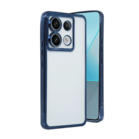 Newface Razer Xiaomi Note 13 Pro 4G Lens Korumalı Silikon Kılıf - Lacivert