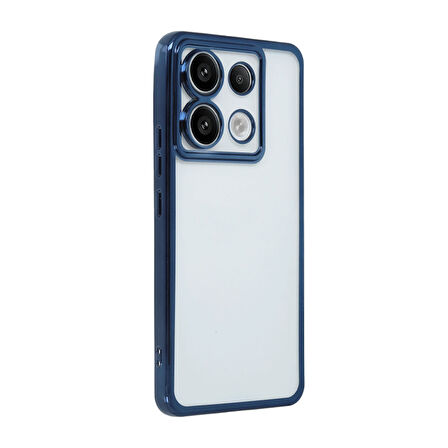 Newface Razer Xiaomi Note 13 Pro 4G Lens Korumalı Silikon Kılıf - Lacivert