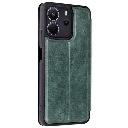 Newface Xiaomi Redmi Note 14 4G Kılıf Flip Cover - Koyu Yeşil