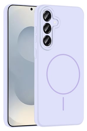 Fuchsia Samsung Galaxy S23 FE ile Uyumlu Kılıf Jully Kablosuz Şarj Özellikli Kapak - Lila