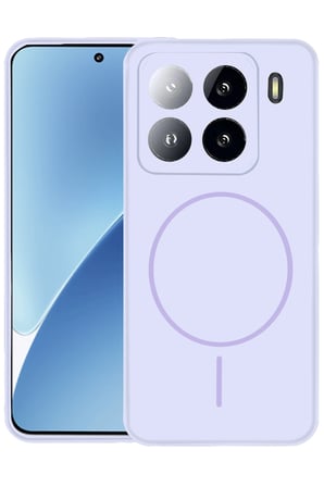 Fuchsia Xiaomi Mi 15 ile Uyumlu Kılıf Jully Kablosuz Şarj Özellikli Kapak - Lila
