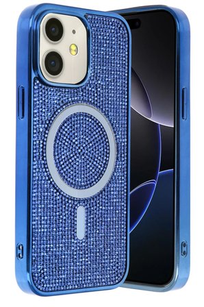 Fuchsia iPhone 11 ile Uyumlu Helen Kablosuz Şarj Özellikli Kapak - Lacivert