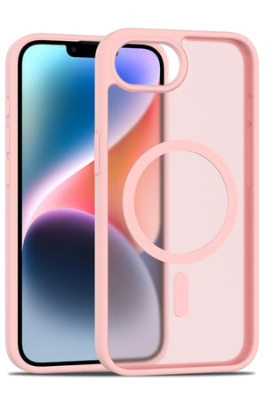 Fuchsia iPhone 16E ile Uyumlu Jota Kablosuz Şarj Özellikli Kapak - Pudra