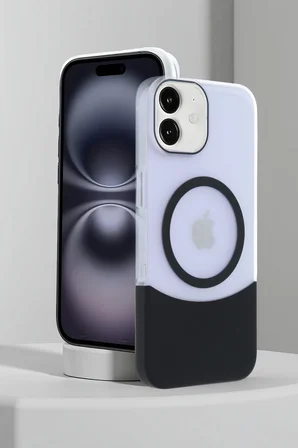 Fuchsia iPhone 11 ile Uyumlu Velar Kablosuz Şarj Özellikli Kapak - Lacivert