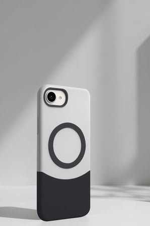 Fuchsia iPhone 16E ile Uyumlu Velar Kablosuz Şarj Özellikli Kapak - Kırmızı