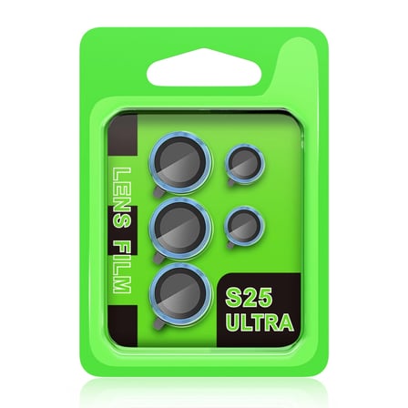 Samsung Uyumlu Galaxy S25 Ultra Raze Metal Kamera Lens - Mavi