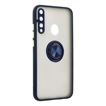 Huawei P40 Lite E Montreal Yüzüklü Silikon Kapak - Lacivert