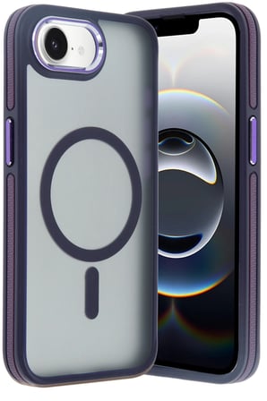 Fuchsia iPhone 16E ile Uyumlu Winner Kablosuz Şarj Özellikli Kapak - Derin Mor