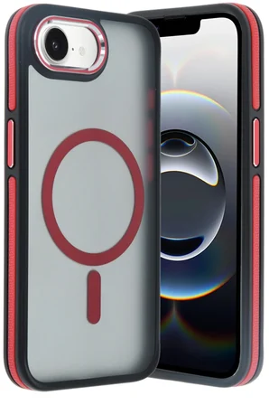 Fuchsia iPhone 16E ile Uyumlu Winner Kablosuz Şarj Özellikli Kapak - Kırmızı