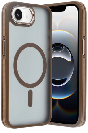 Fuchsia iPhone 16E ile Uyumlu Winner Kablosuz Şarj Özellikli Kapak - Gold