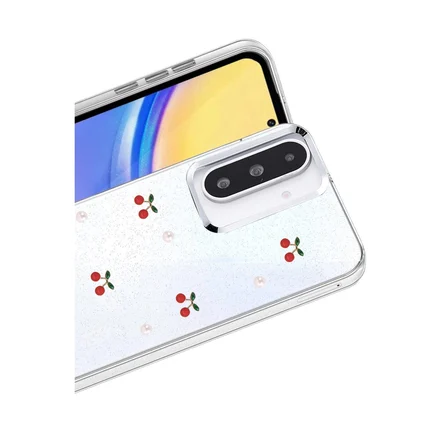 Samsung Uyumlu Galaxy A36 Fiyonk Desenli Kapak - Desen 9
