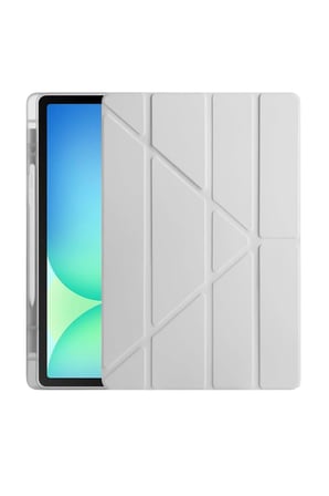 uryport Apple iPad Air 13 (2024) Kılıf Kalemlikli Mars Tablet Kılıfı - Gri