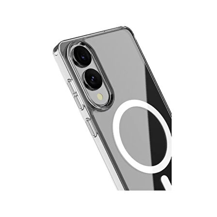 Newface Magneticsafe Samsung Galaxy S25 Edge Silikon Kılıf - Şeffaf