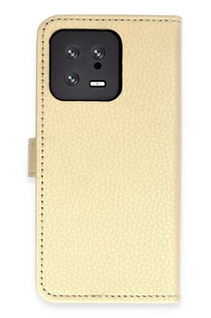 uryport Xiaomi Mi 13 Trend S Plus Kapaklı Kılıf - Gold