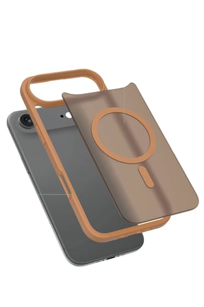 Fuchsia iPhone 17 Air ile Uyumlu Jota Kablosuz Şarj Özellikli Kapak - Çöl Titanyum