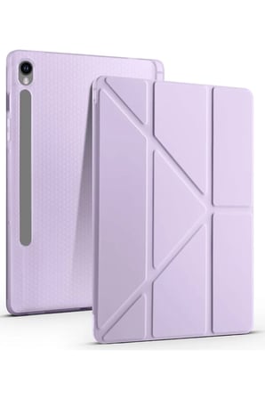 uryport Samsung Galaxy Tab S10 FE Plus 13.1 Kalemlikli Mars Tablet Kılıfı - Lila