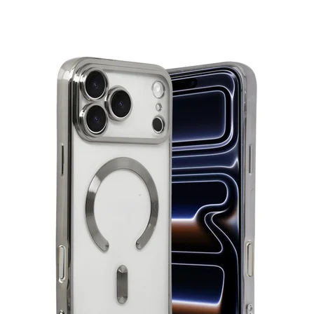 iPhone 17 Pro Kross Magneticsafe Kapak - Gümüş