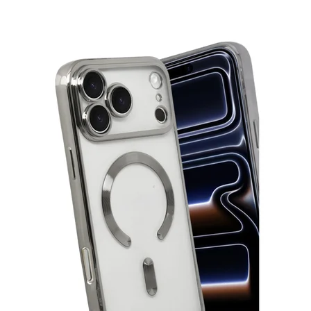 iPhone 17 Pro Kross Magneticsafe Kapak - Gümüş