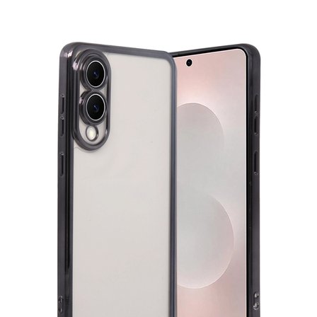 Samsung Galaxy S25 Edge Kamera Korumalı Lensli Silikon - Siyah