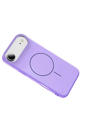 Fuchsia iPhone 17 Air ile Uyumlu Jully Kablosuz Şarj Özellikli Kapak - Lila