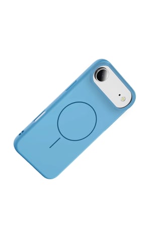 Fuchsia iPhone 17 Air ile Uyumlu Jully Kablosuz Şarj Özellikli Kapak - Mavi