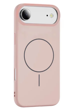 Fuchsia iPhone 17 Air ile Uyumlu Jully Kablosuz Şarj Özellikli Kapak - Pudra