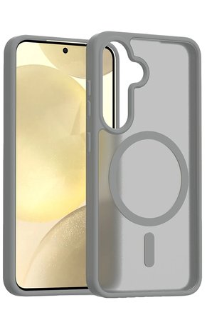 Fuchsia Samsung Galaxy A26 ile Uyumlu Jota Kablosuz Şarj Özellikli Kapak - Titan Gri