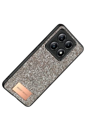 Onegif Xiaomi Mi 14T Pro Bright Simli Kapak - Gold