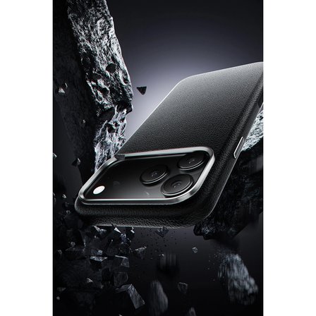iPhone 17 Pro Wonder Deri Magsafe Kapak - Siyah