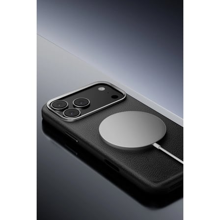 iPhone 17 Pro Max Wonder Deri Magsafe Kapak - Lacivert