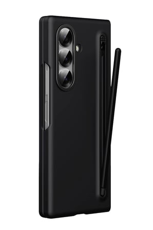 Fuchsia Samsung Galaxy Z Fold 6 ile Uyumlu Hole Fold Kapak - Siyah