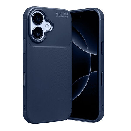 iPhone 17 Kılıf Focus Carbon Silikon Kapak