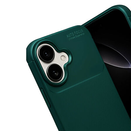 iPhone 17 Kılıf Focus Carbon Silikon Kapak