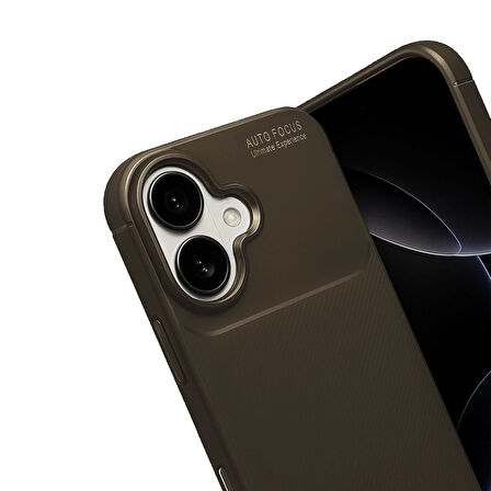iPhone 17 Kılıf Focus Carbon Silikon Kapak