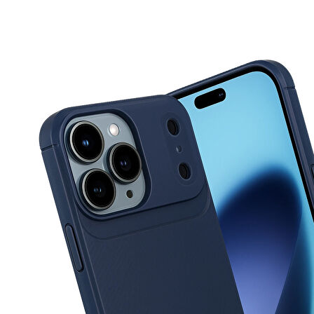 iPhone 17 Pro Kılıf Focus Carbon Silikon Kapak