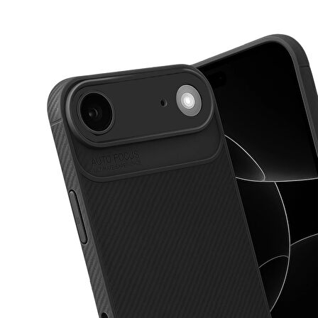 iPhone 17 Air Kılıf Focus Carbon Silikon Kapak