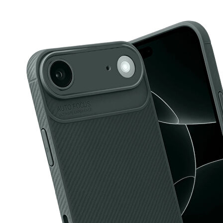 iPhone 17 Air Kılıf Focus Carbon Silikon Kapak
